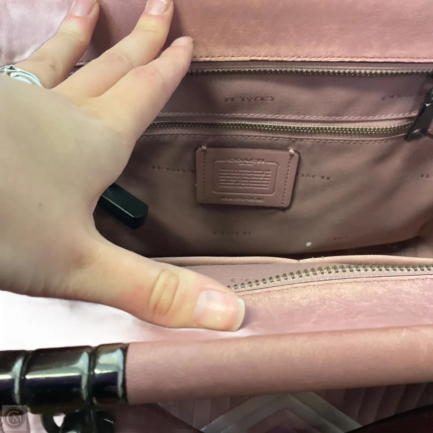 Handbag Designer By Coach, Size: Medium