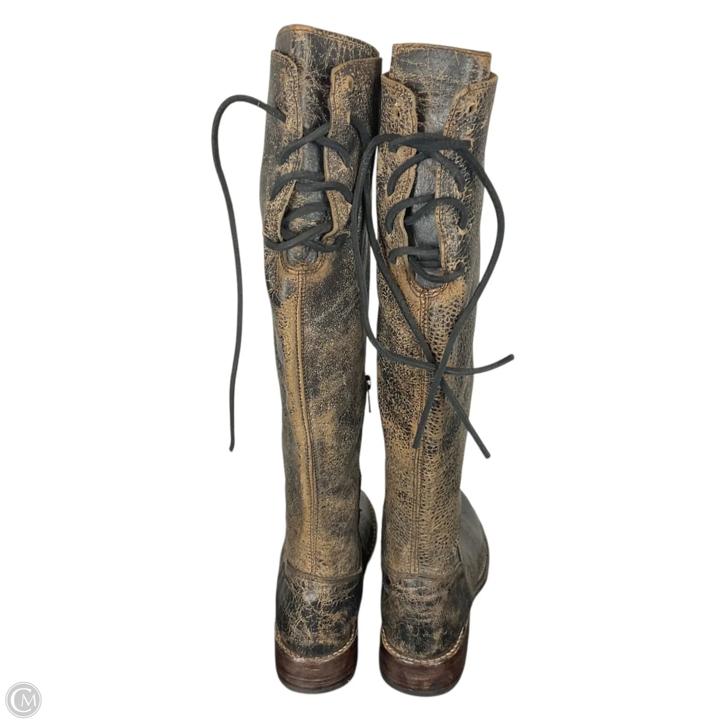 Boots Ankle Flats By Bed Stu In Black, Size: 6.5