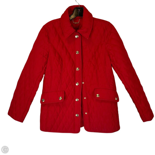Jacket Puffer & Quilted By Chicos In Red, Size: S