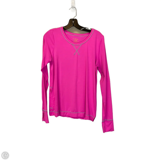Top Long Sleeve Designer By Lilly Pulitzer In Pink, Size: M