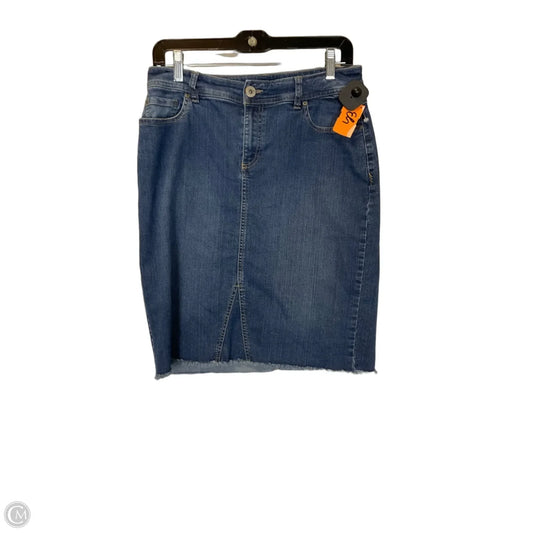 Skirt Midi By Inc In Blue Denim, Size: 2
