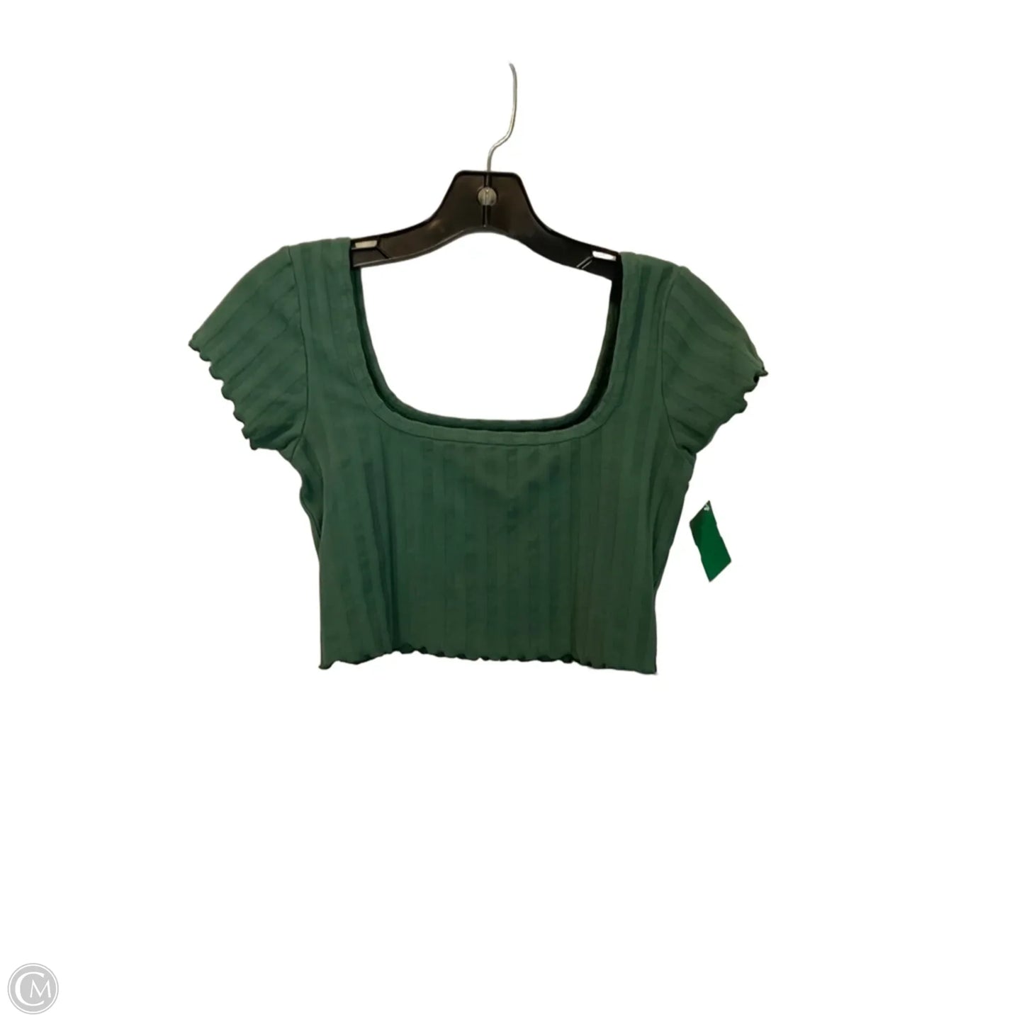 Top Short Sleeve Basic By Aerie In Green, Size: S