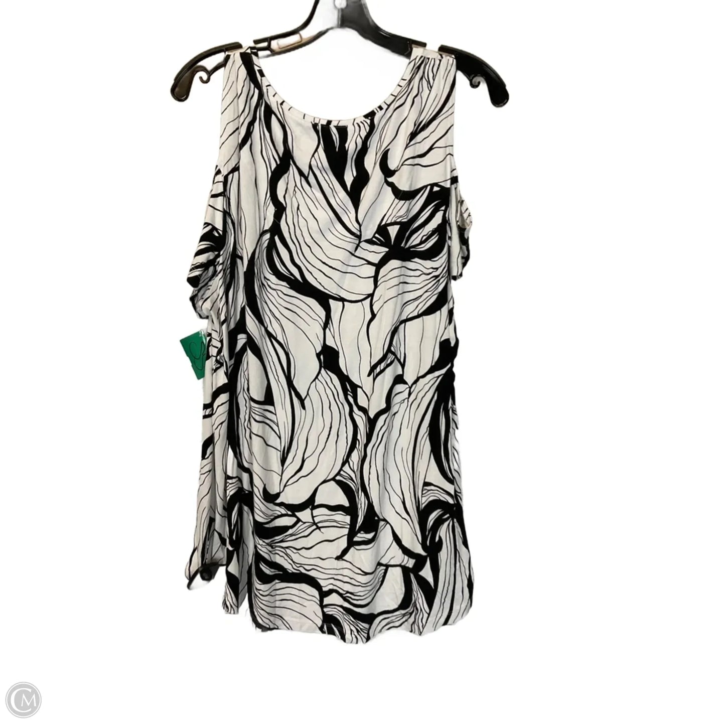 Top Short Sleeve By Jm Collections In White, Size: Xl