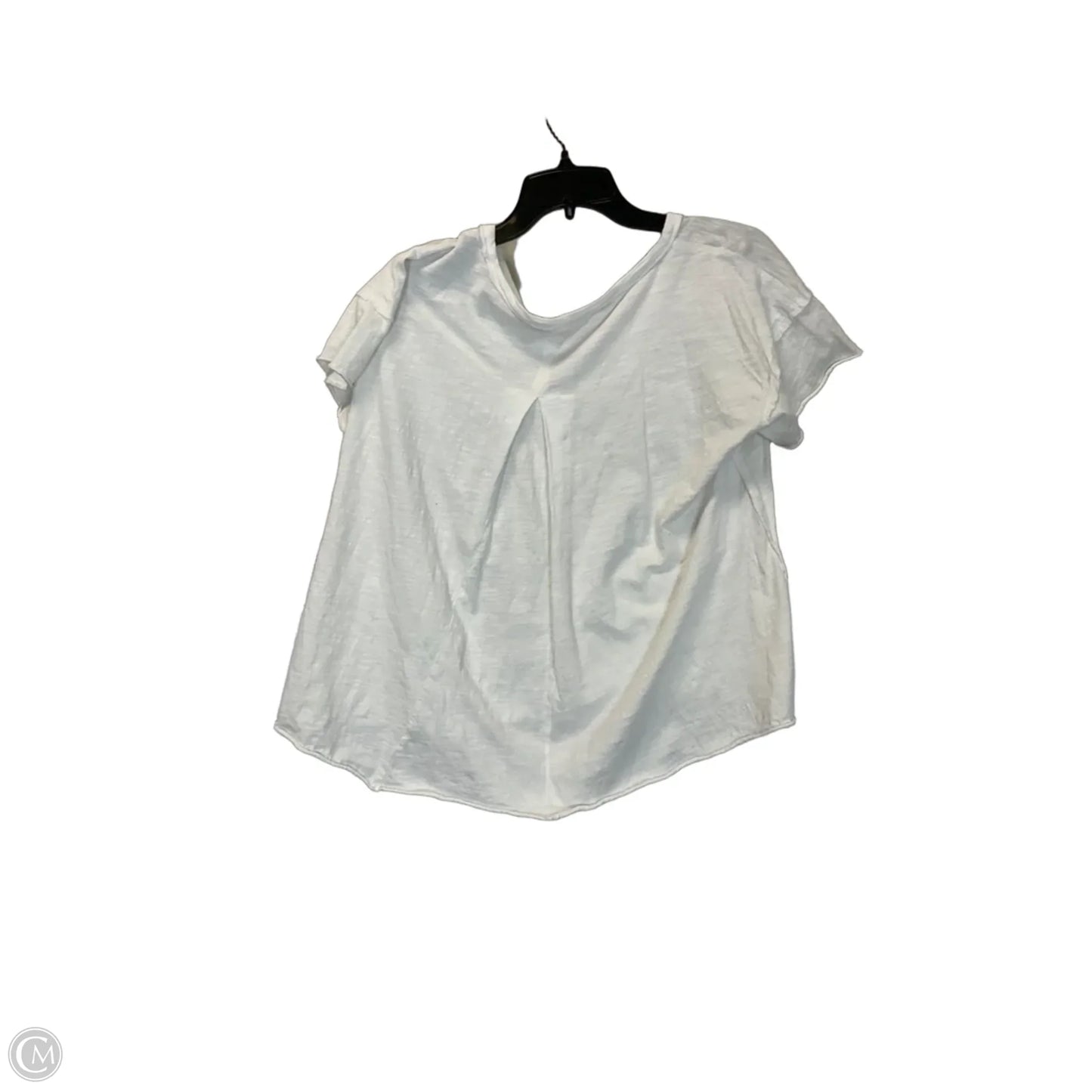 Top Short Sleeve Basic By Anthropologie In White, Size: S