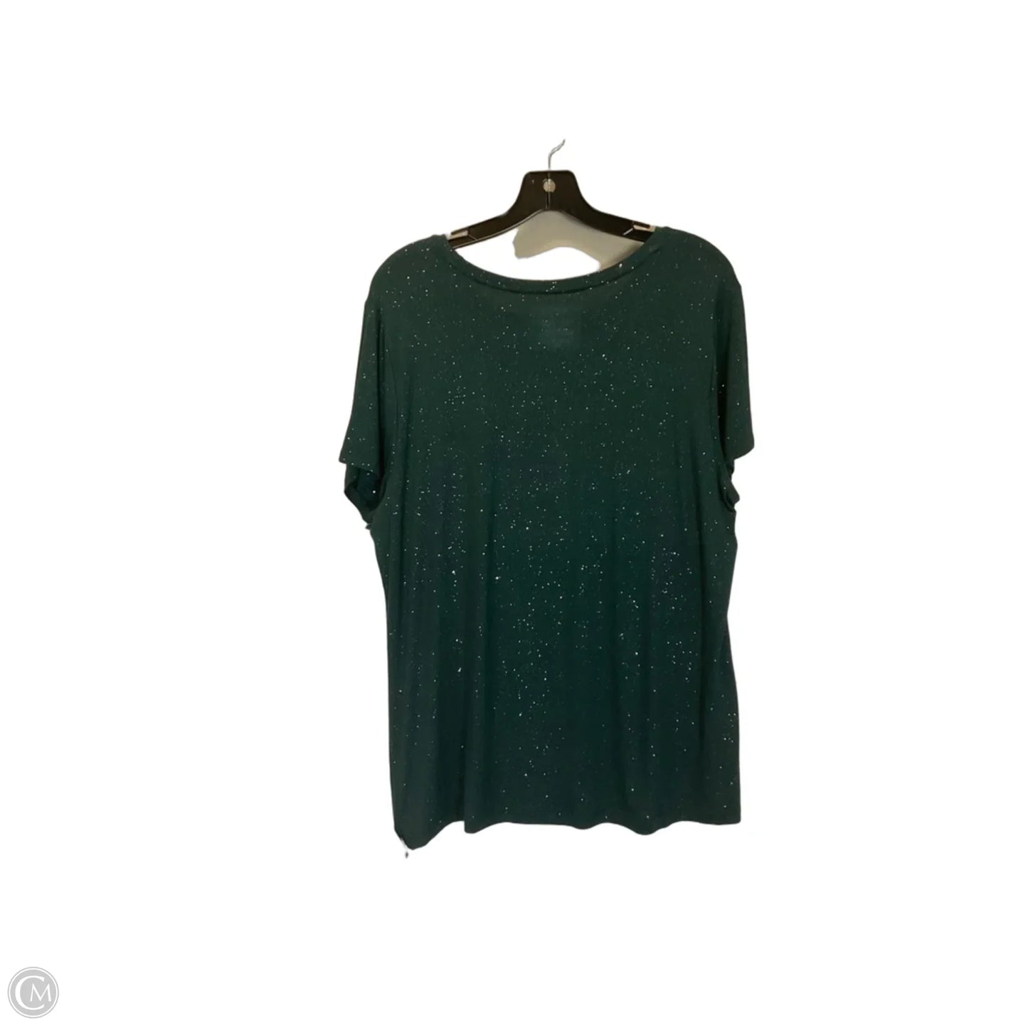 Top Short Sleeve Basic By Apt 9 In Green, Size: Xl