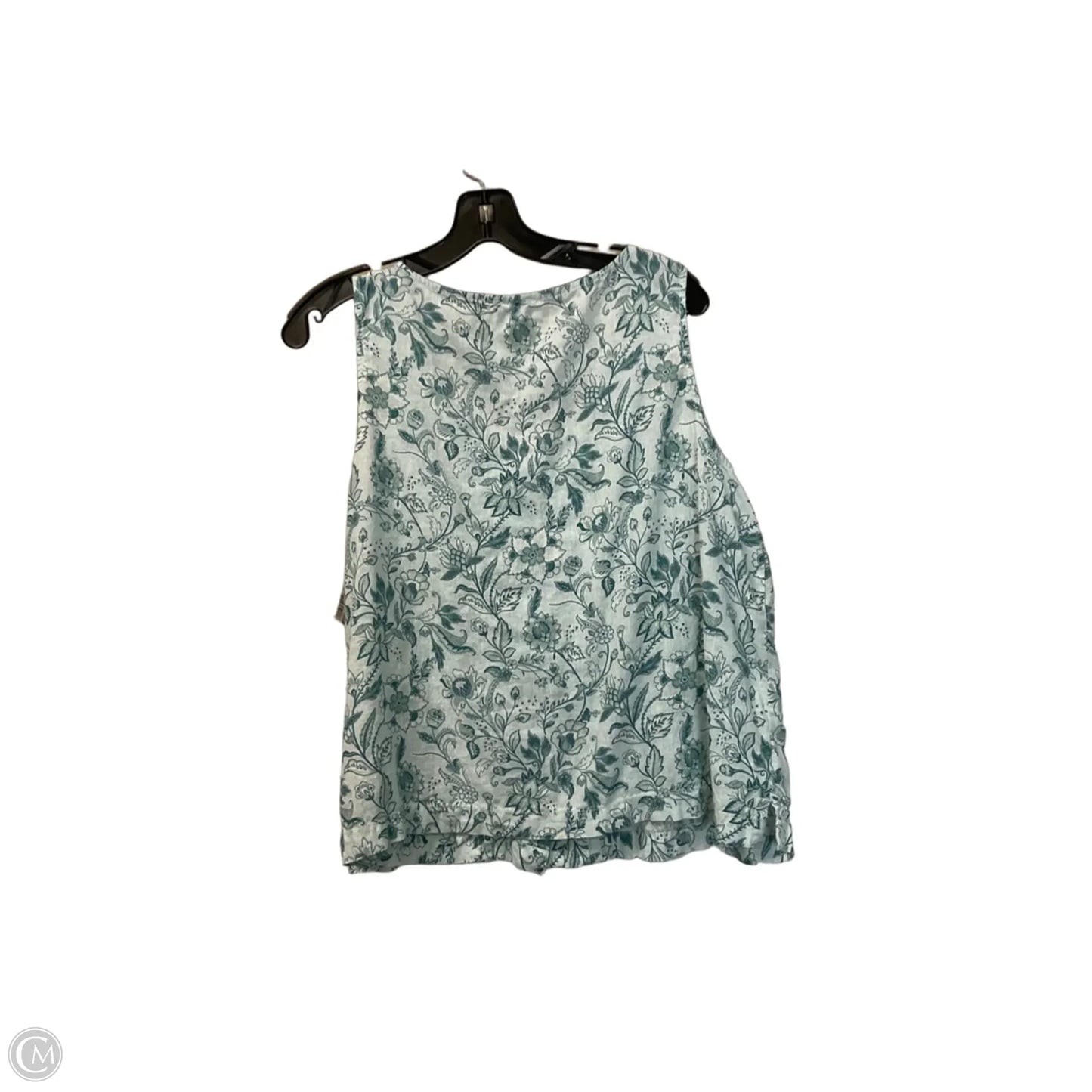 Top Sleeveless By Wonderly In Blue, Size: Xl