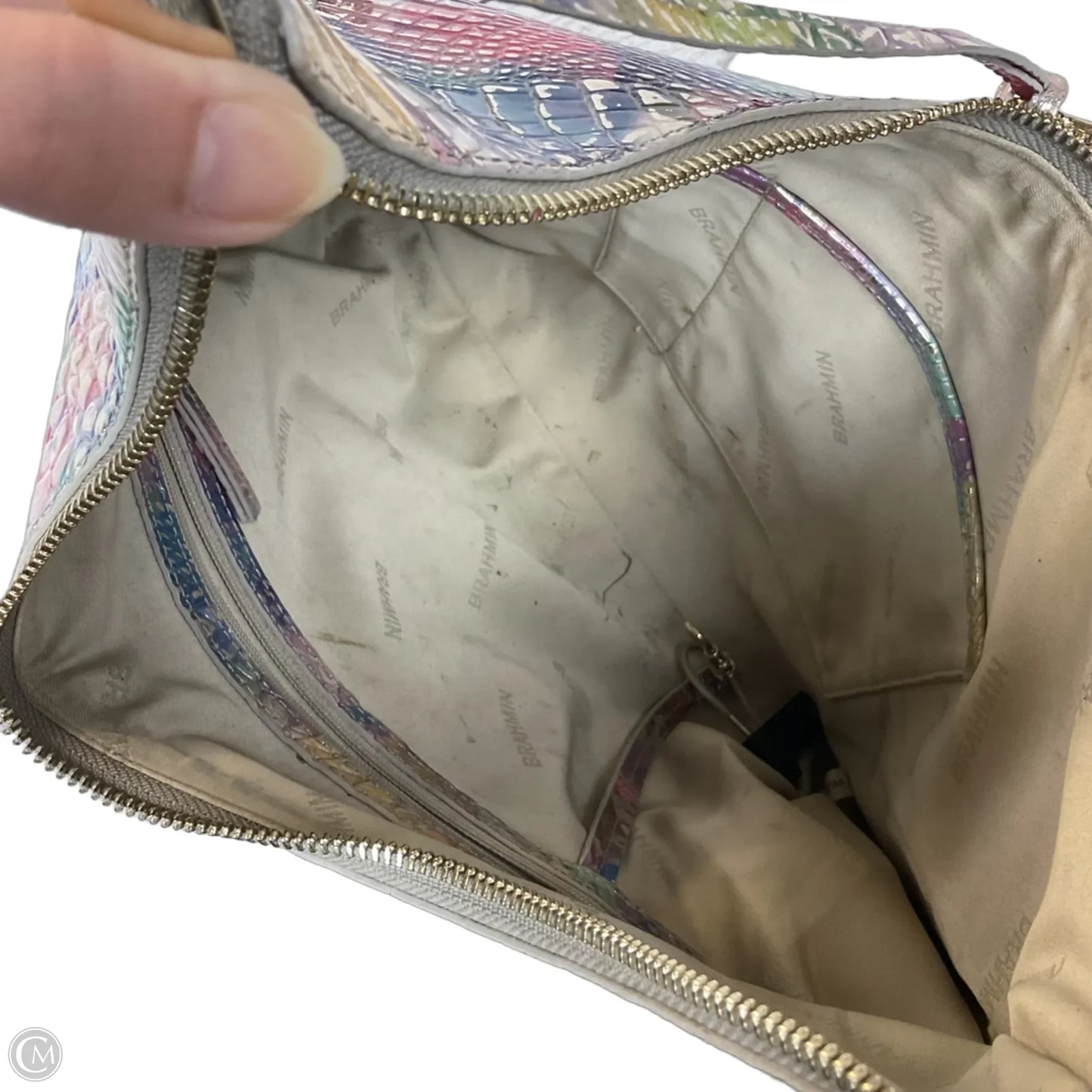 Handbag Designer By Brahmin, Size: Large