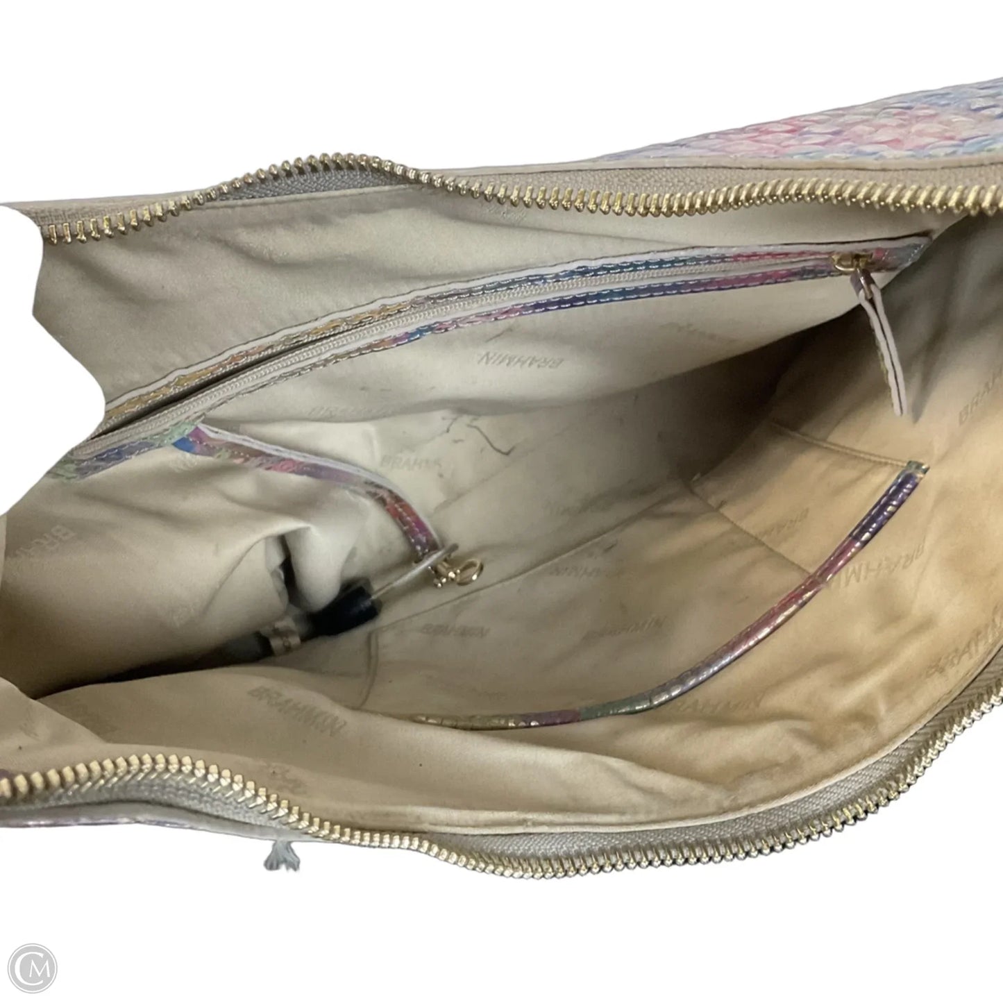 Handbag Designer By Brahmin, Size: Large