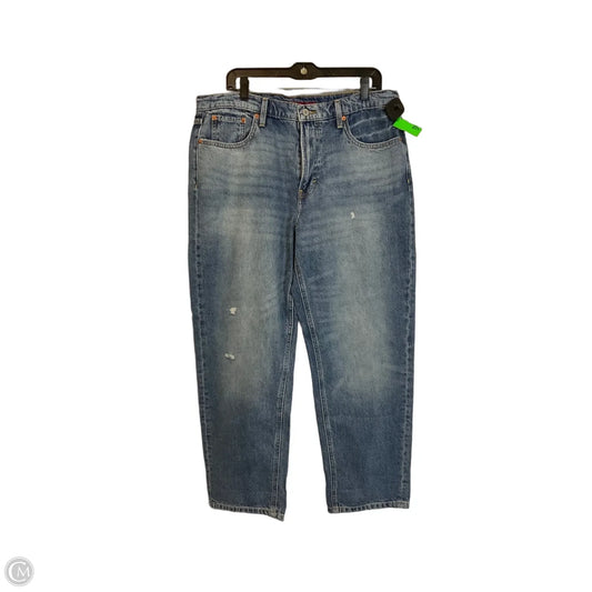 Jeans Straight By Lucky Brand In Blue Denim, Size: 14