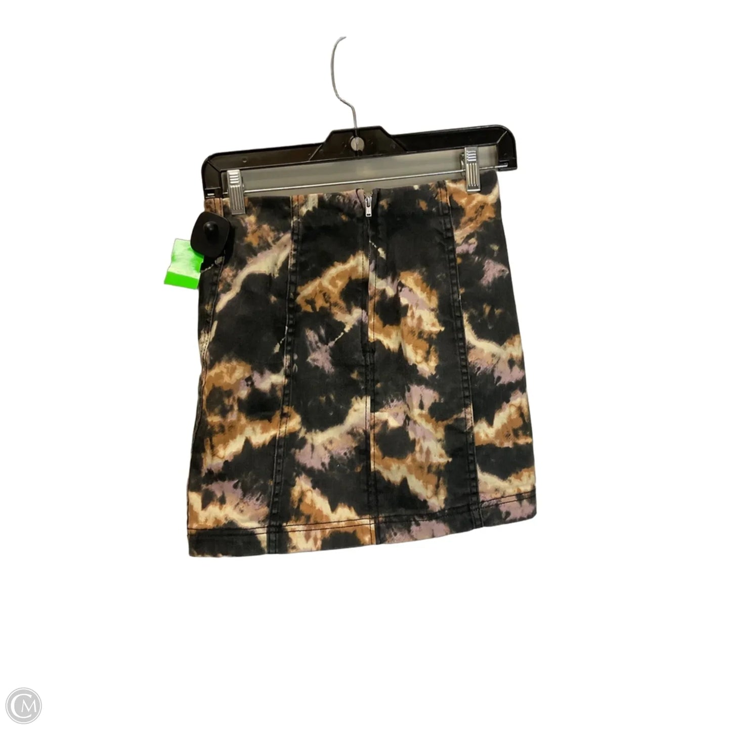 Skirt Mini & Short By Free People In Tie Dye Print, Size: 0