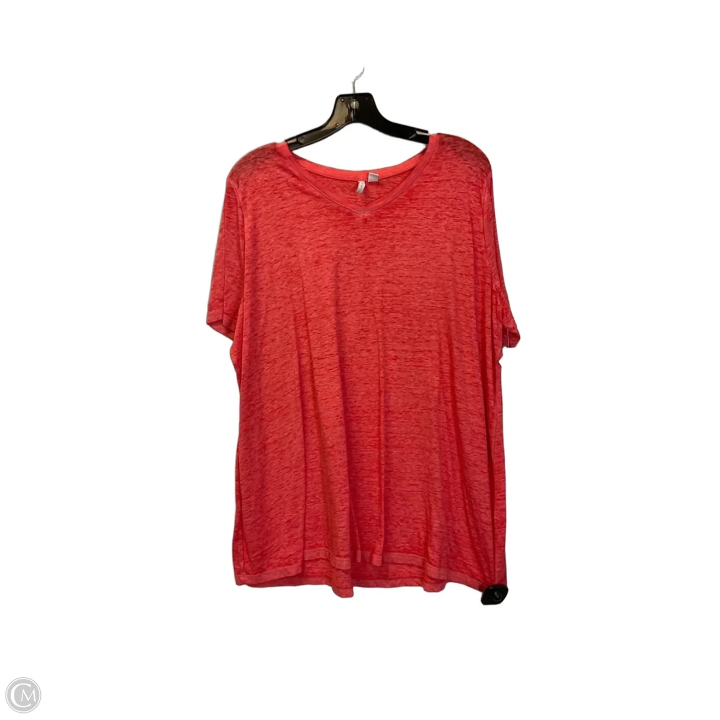 Top Short Sleeve Basic By Cato In Red, Size: Xxl