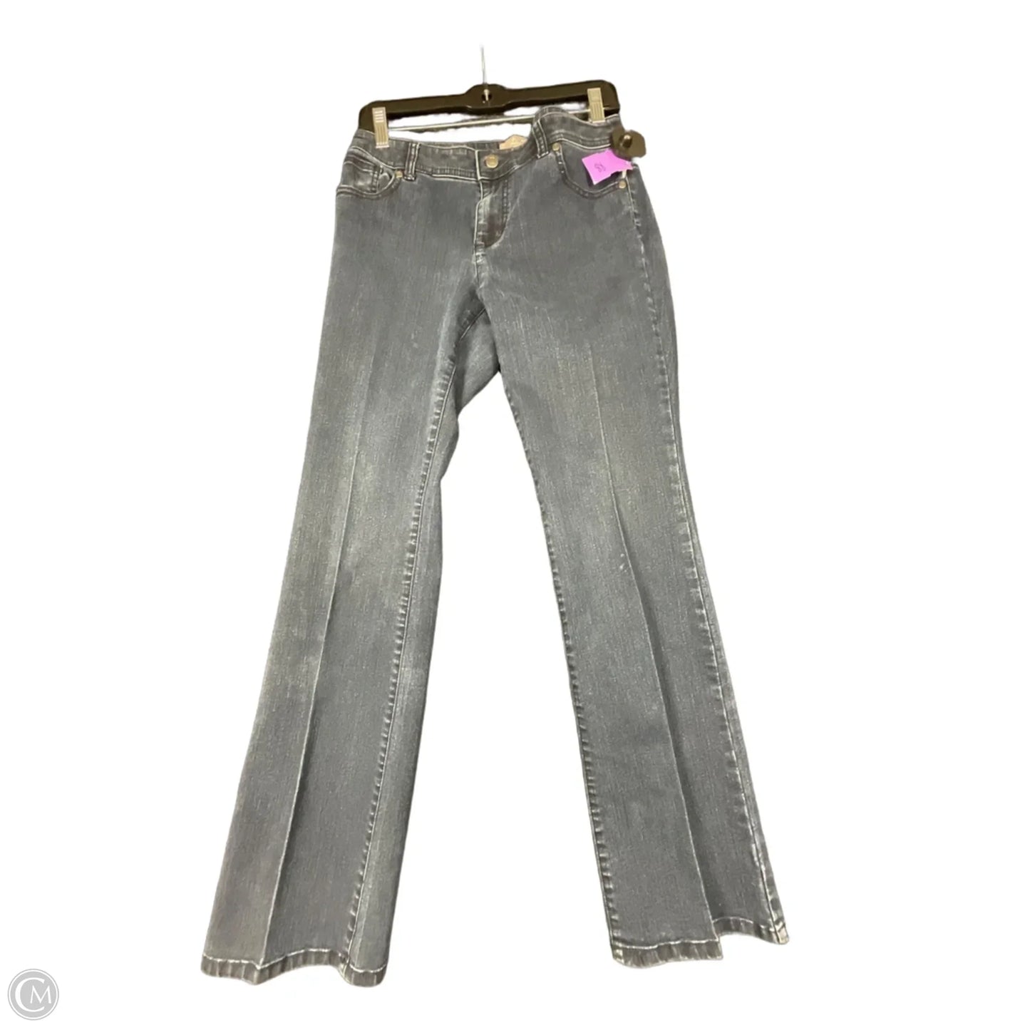 Jeans Straight By Chicos In Blue Denim, Size: 4