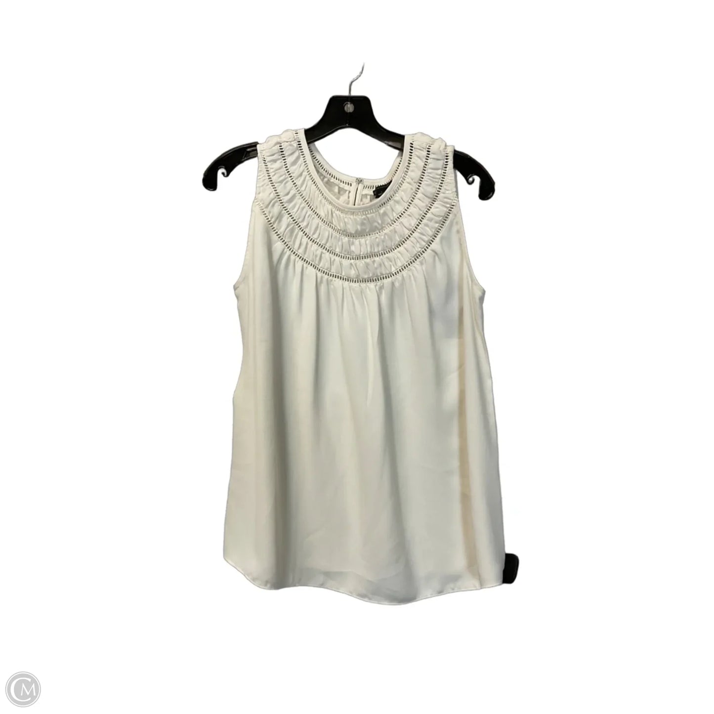 Top Sleeveless By Ann Taylor In Cream, Size: S