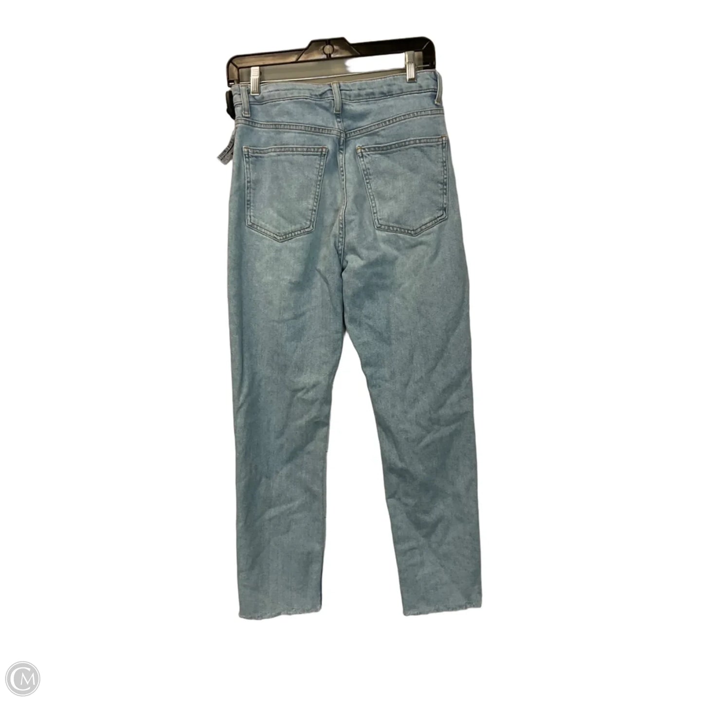 Jeans Straight By Top Shop In Blue Denim, Size: 6