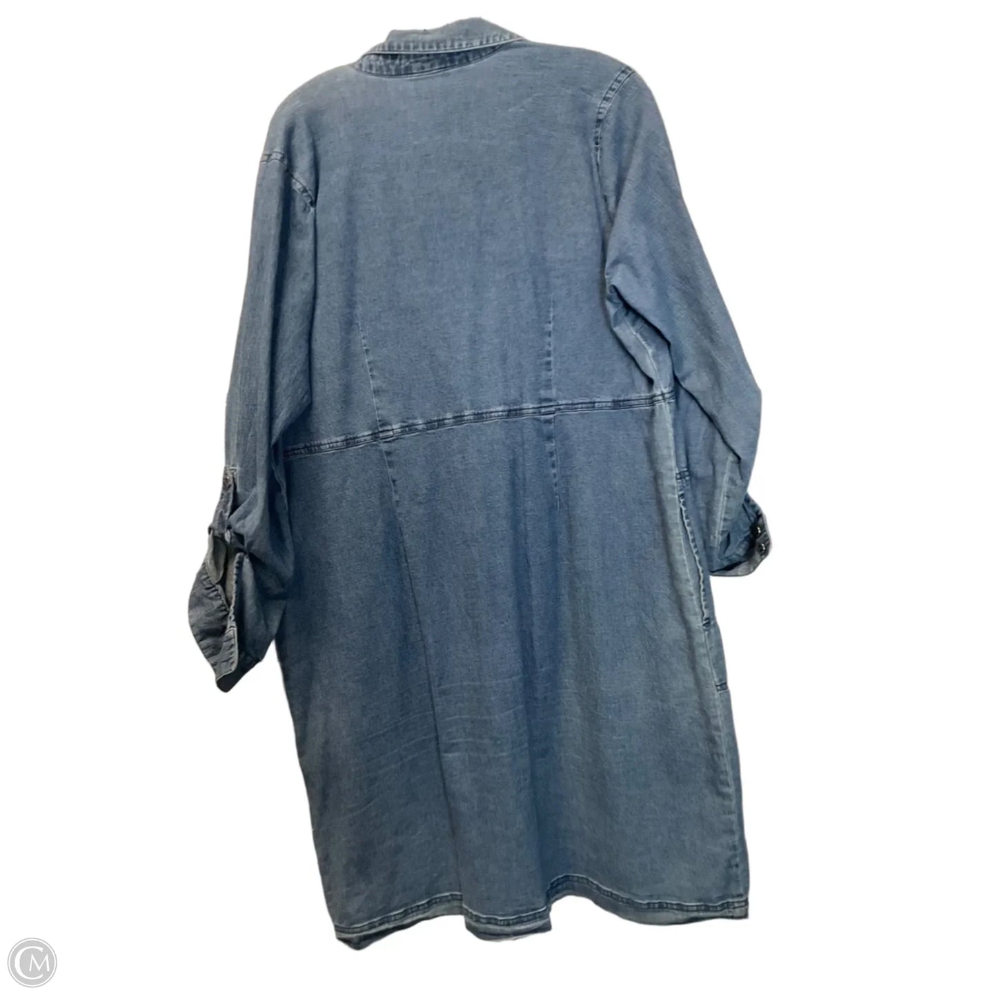 Dress Casual Short By Coldwater Creek In Blue Denim, Size: L