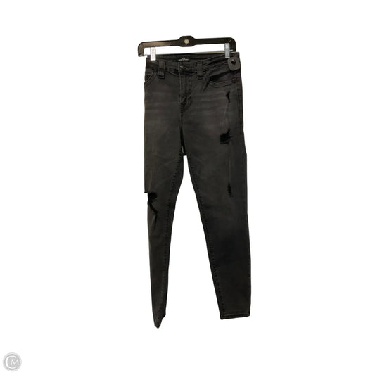 Jeans Skinny By True Religion In Black Denim, Size: 10