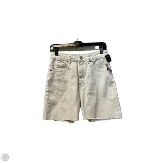 Shorts By Zara In White Denim, Size: 4