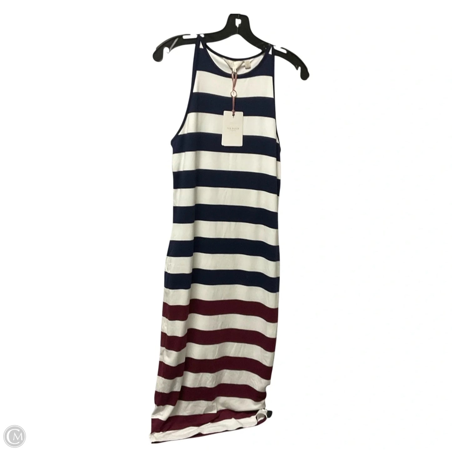 Dress Casual Maxi By Ted Baker In Striped Pattern, Size: 2