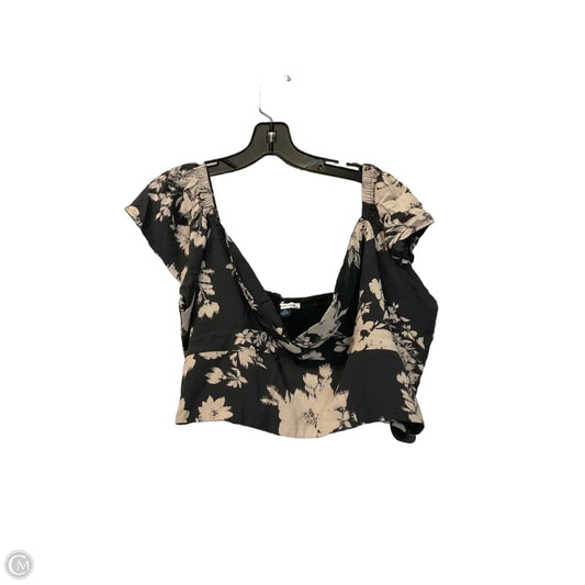 Top Short Sleeve By American Eagle In Brown, Size: Xxl
