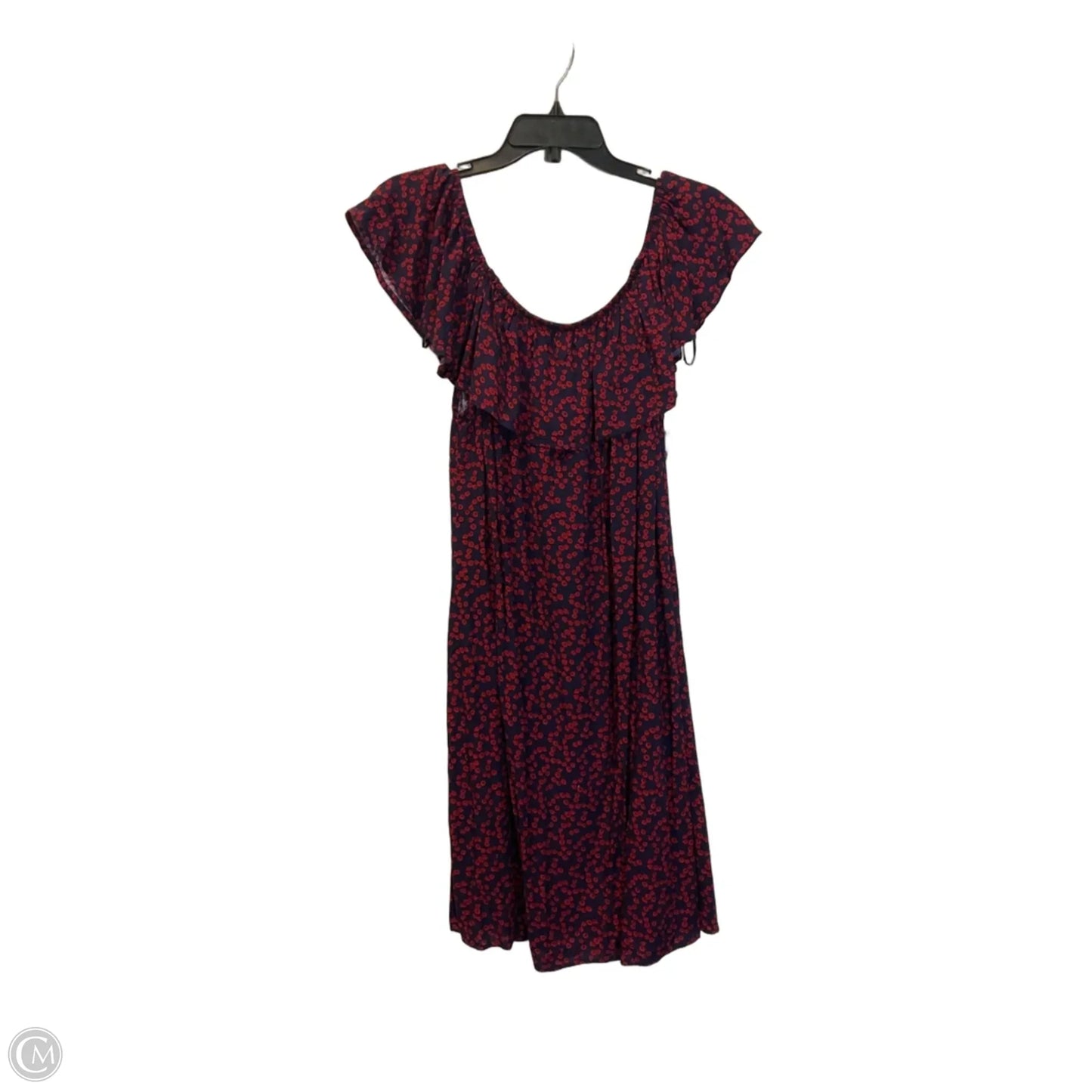 Dress Casual Midi By Sandra Darren In Floral Print, Size: Xl