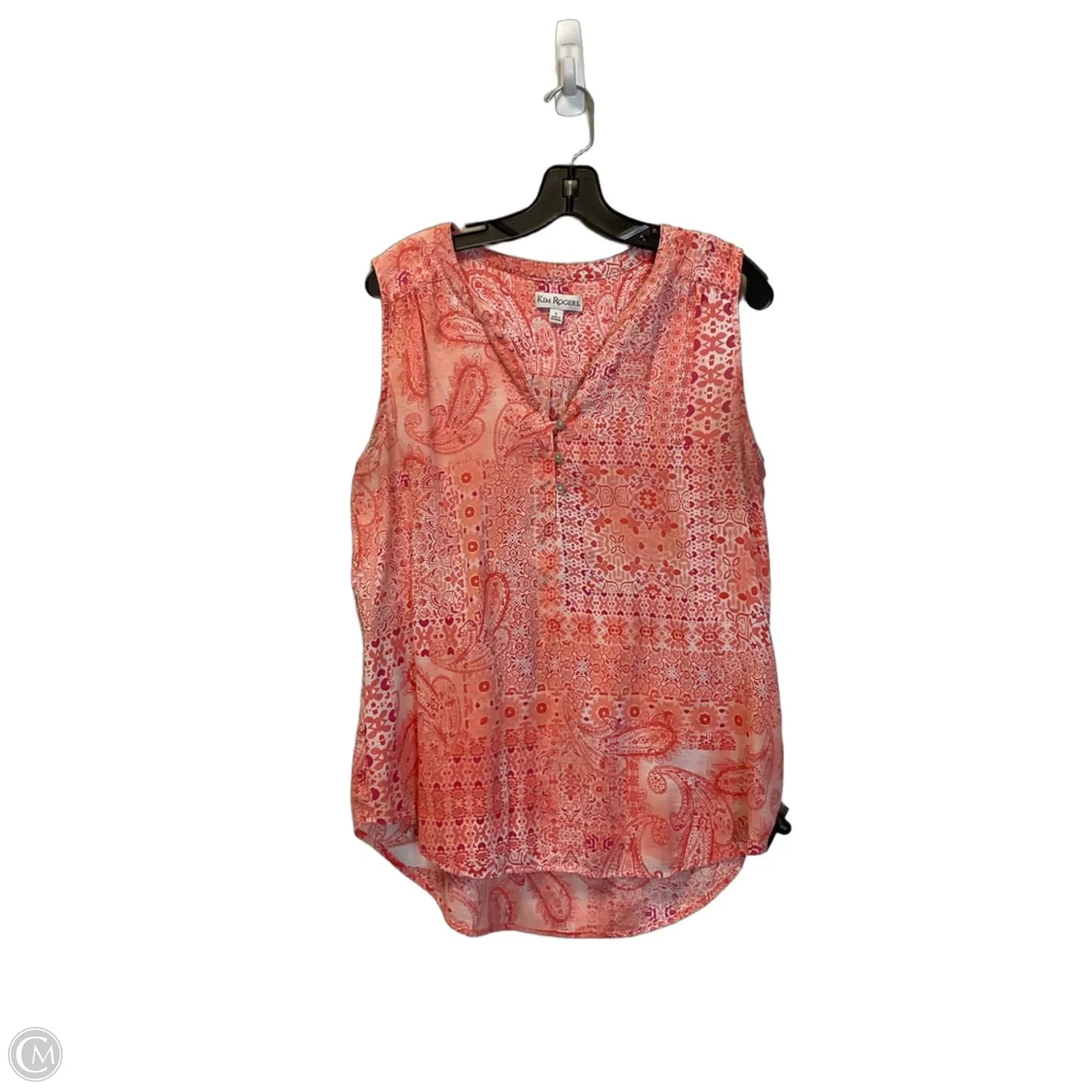 Top Sleeveless Basic By Kim Rogers In Pink, Size: L