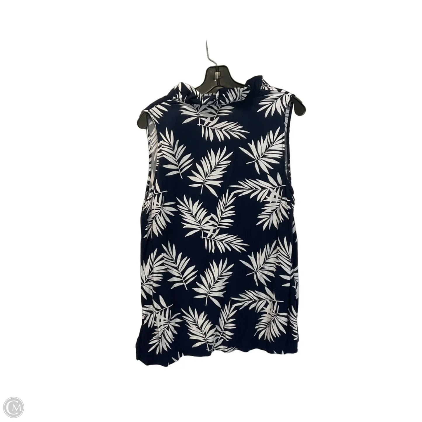 Top Sleeveless By Crown And Ivy In Tropical Print, Size: L