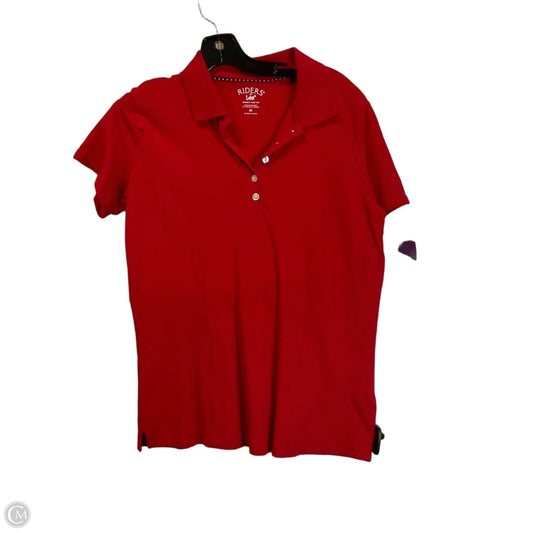 Top Short Sleeve Basic By Lee In Red, Size: M