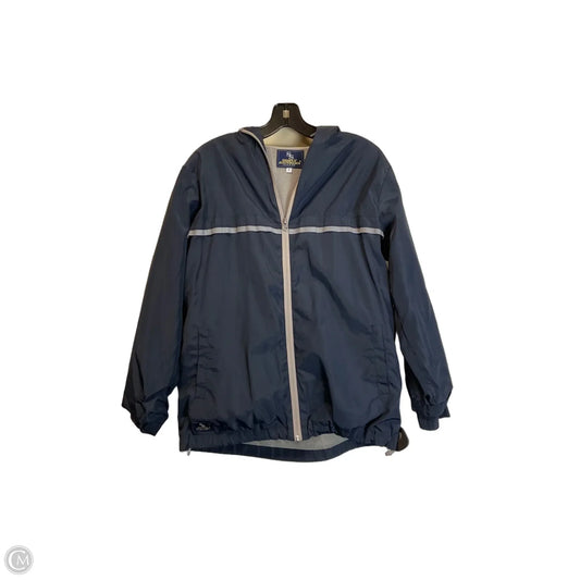 Jacket Windbreaker By Simply Southern In Navy, Size: S
