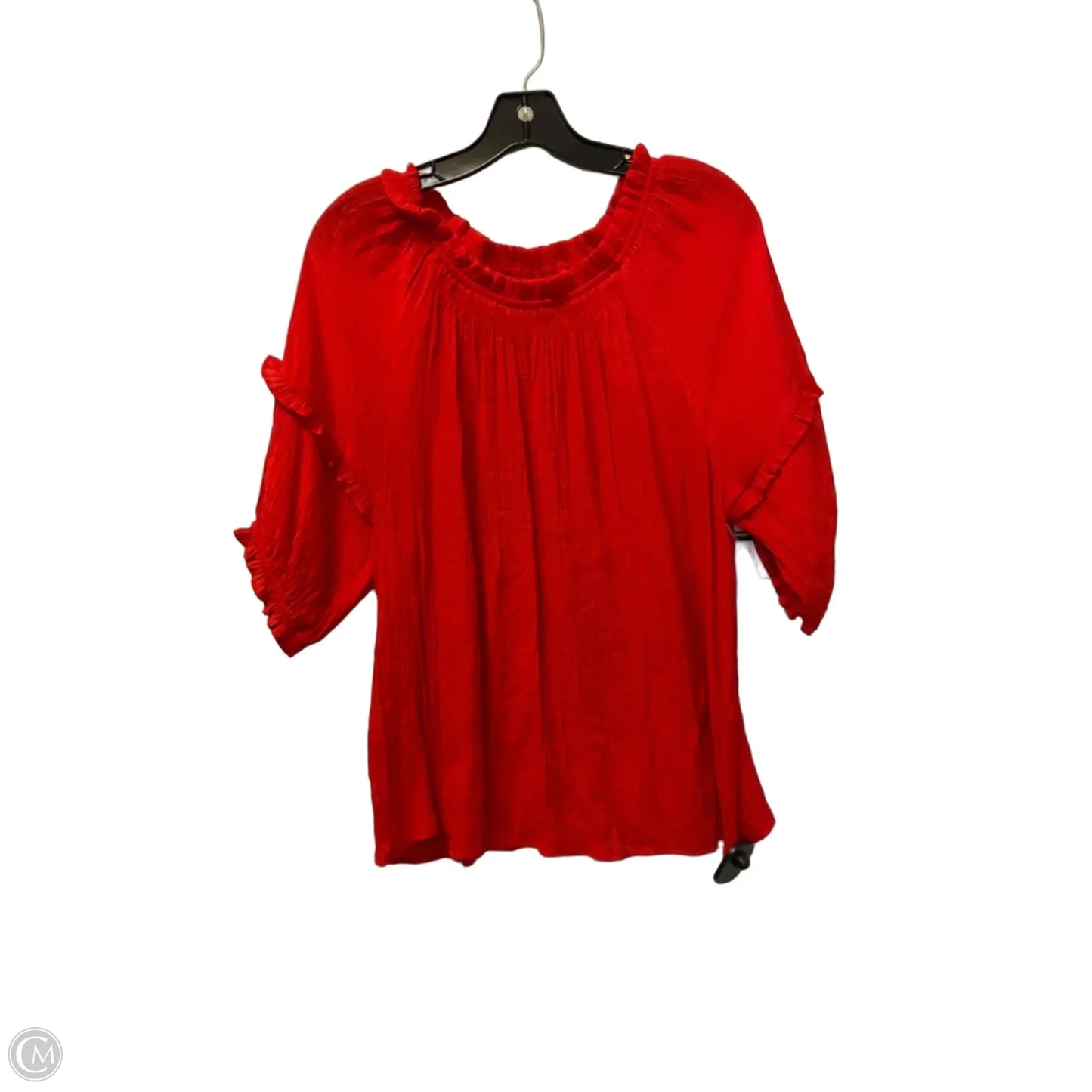 Top Short Sleeve Basic By Nanette By Nanette Lepore In Red, Size: L