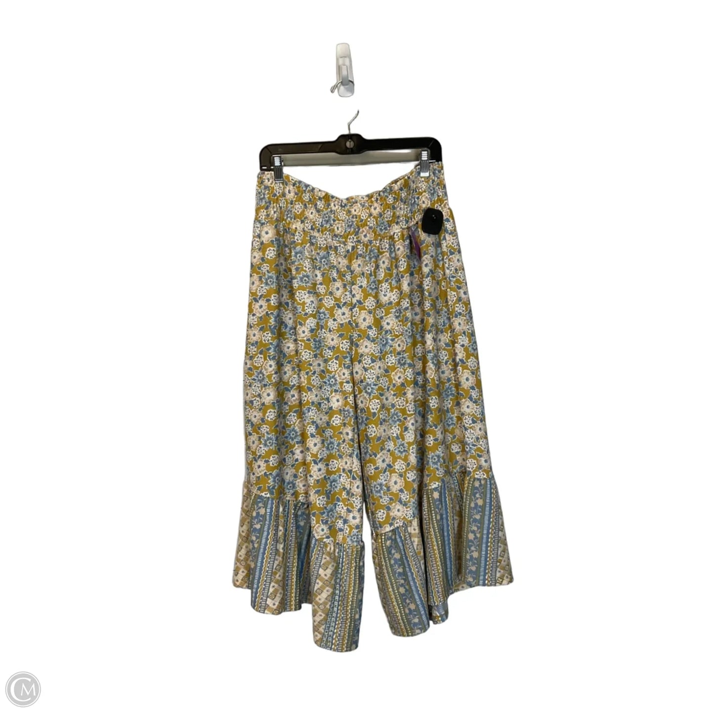 Pants Wide Leg By Cato In Yellow, Size: L
