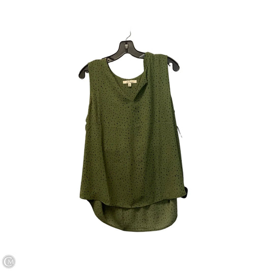 Top Sleeveless Basic By Clothes Mentor In Green, Size: L