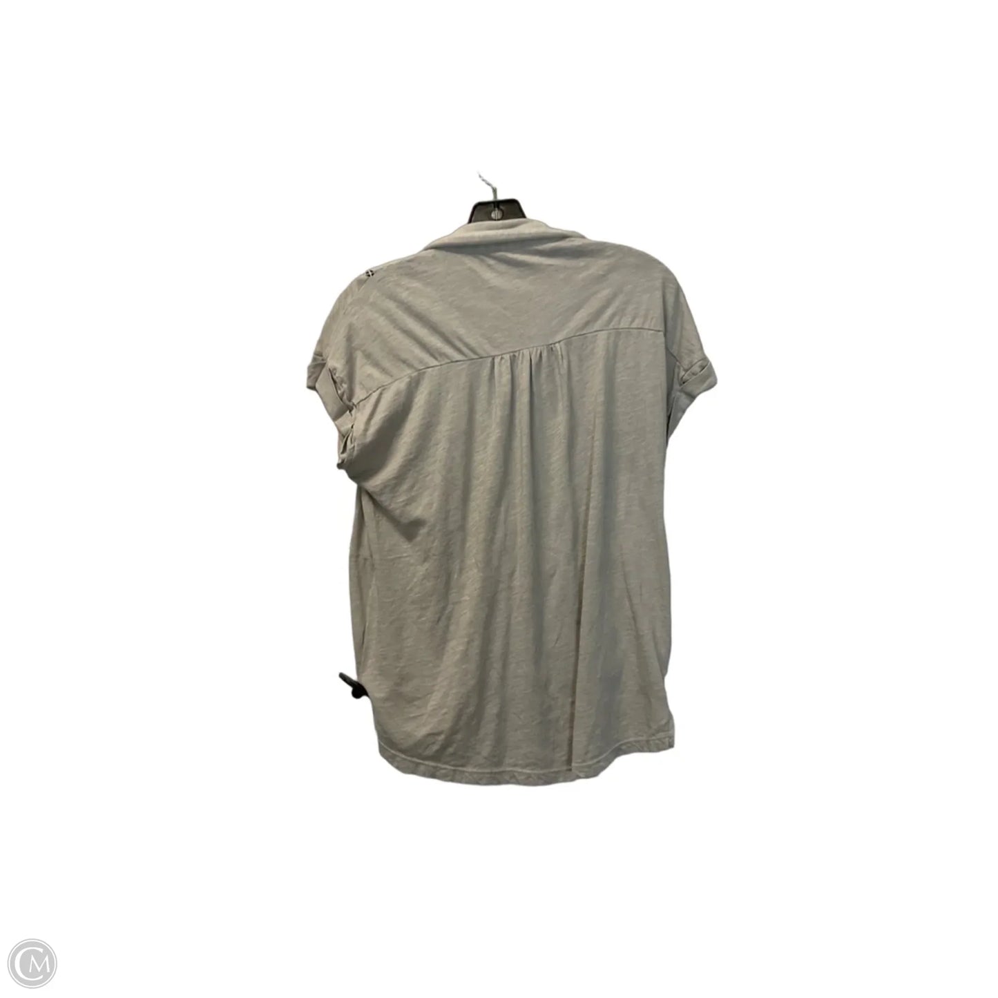 Top Short Sleeve By Lucky Brand In Tan, Size: S
