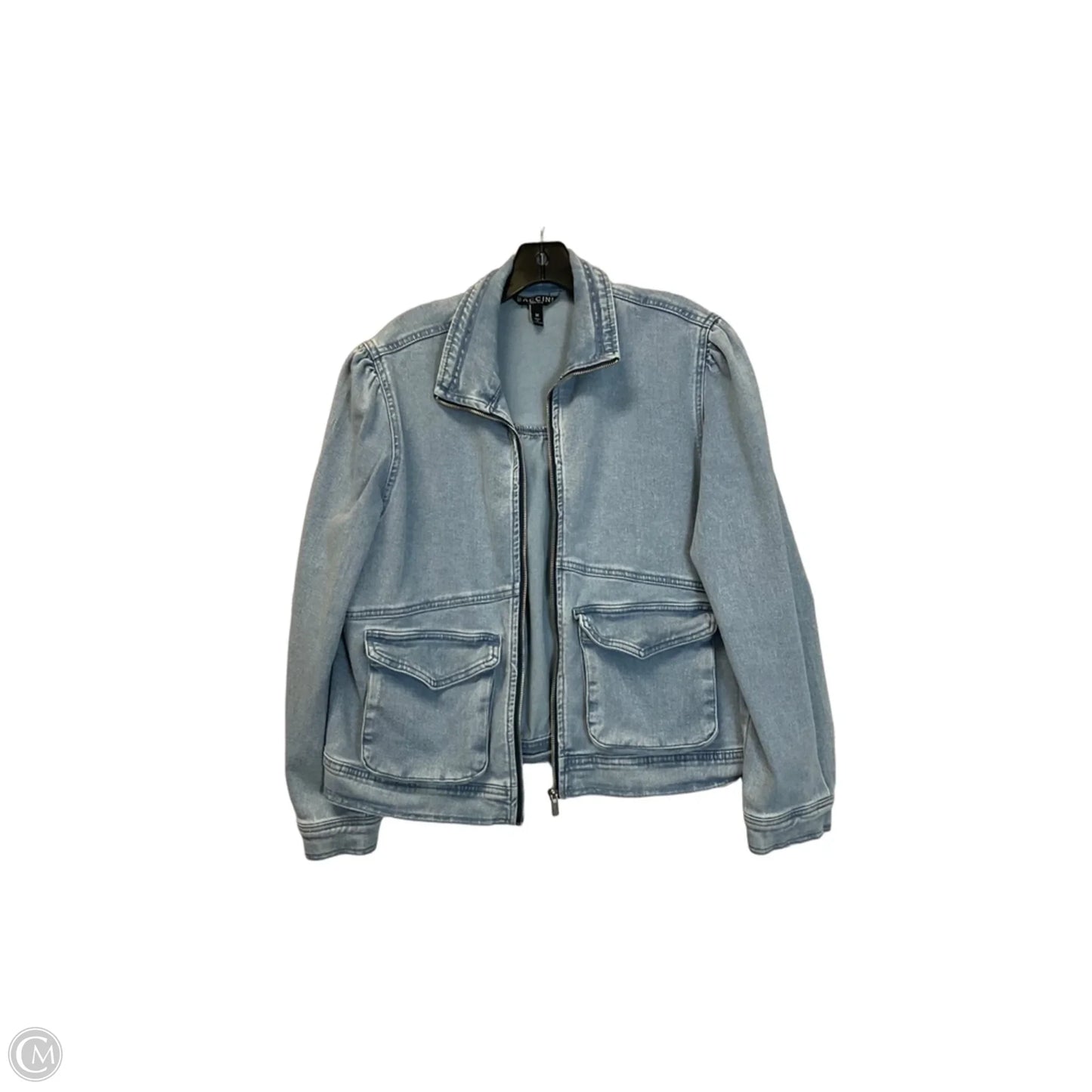 Jacket Denim By Baccini In Blue Denim, Size: M