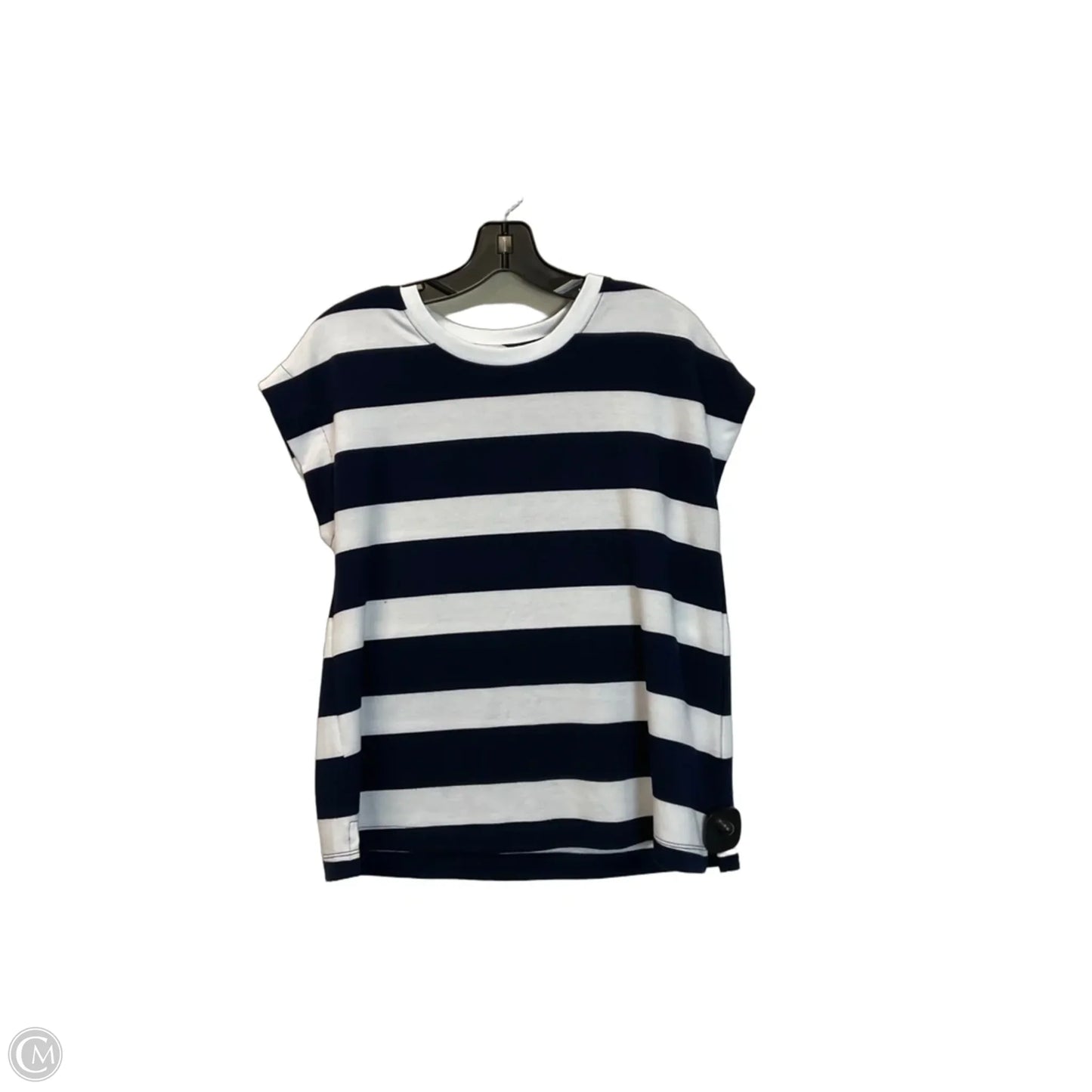 Top Short Sleeve Basic By Cato In Striped Pattern, Size: M