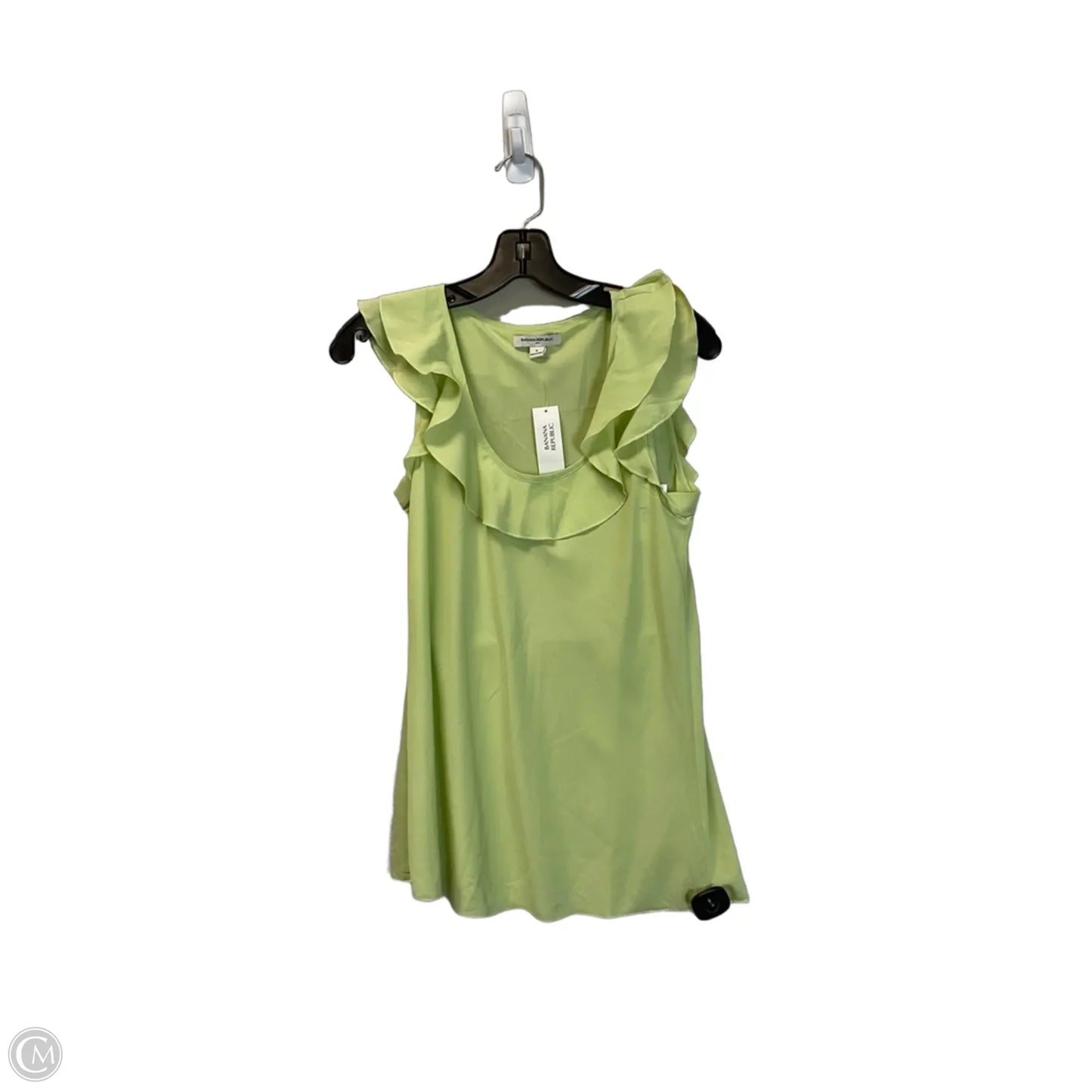 Top Sleeveless By Banana Republic In Green, Size: S