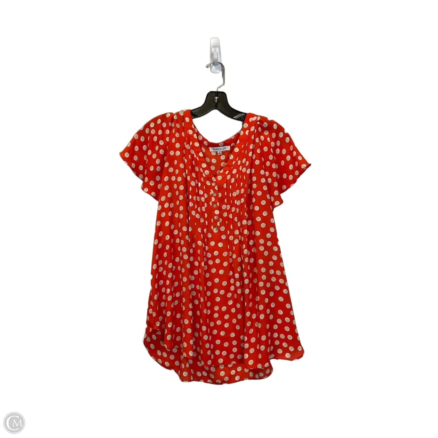 Top Short Sleeve By Rose And Olive In Polkadot Pattern, Size: 1x