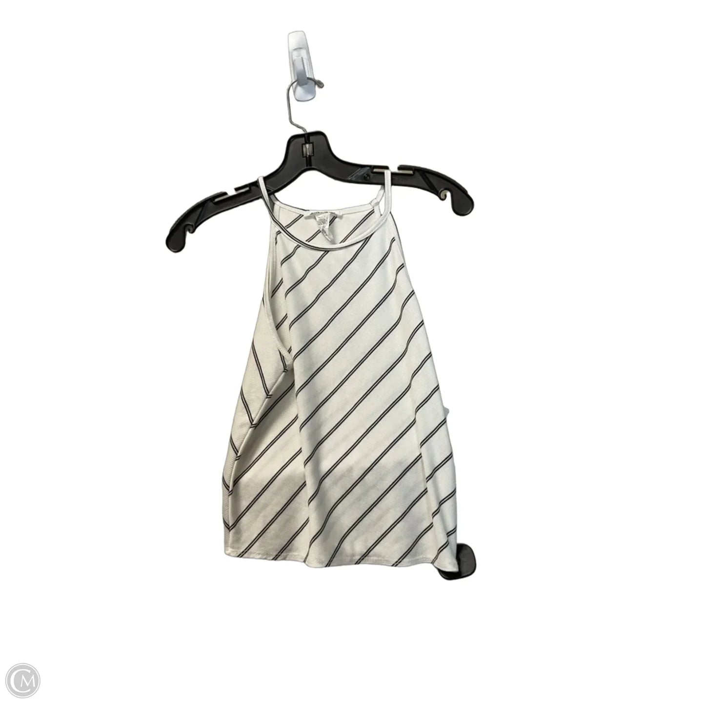 Top Sleeveless By Caution To The Wind In Striped Pattern, Size: L