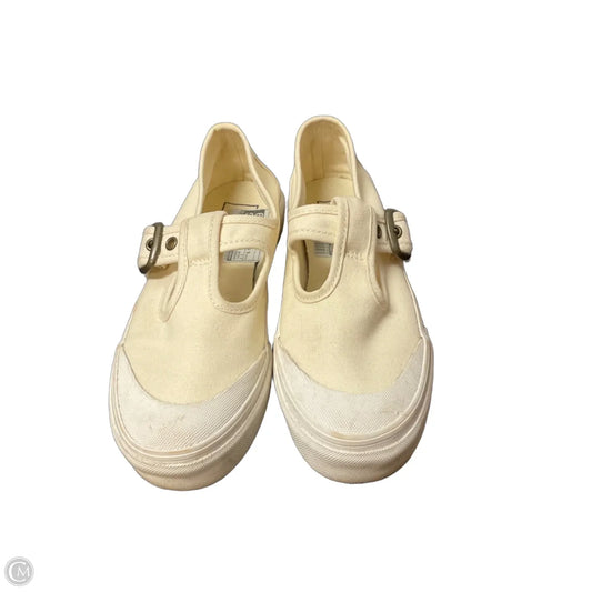 Shoes Flats By Vans In Cream, Size: 6.5