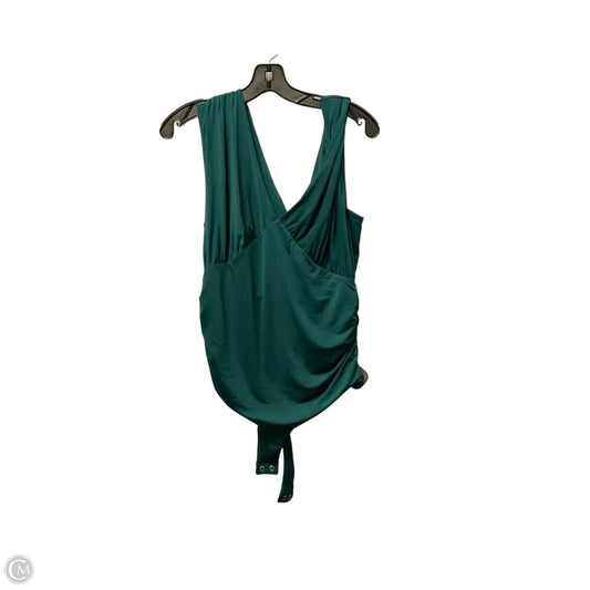 Bodysuit By Express In Green, Size: L