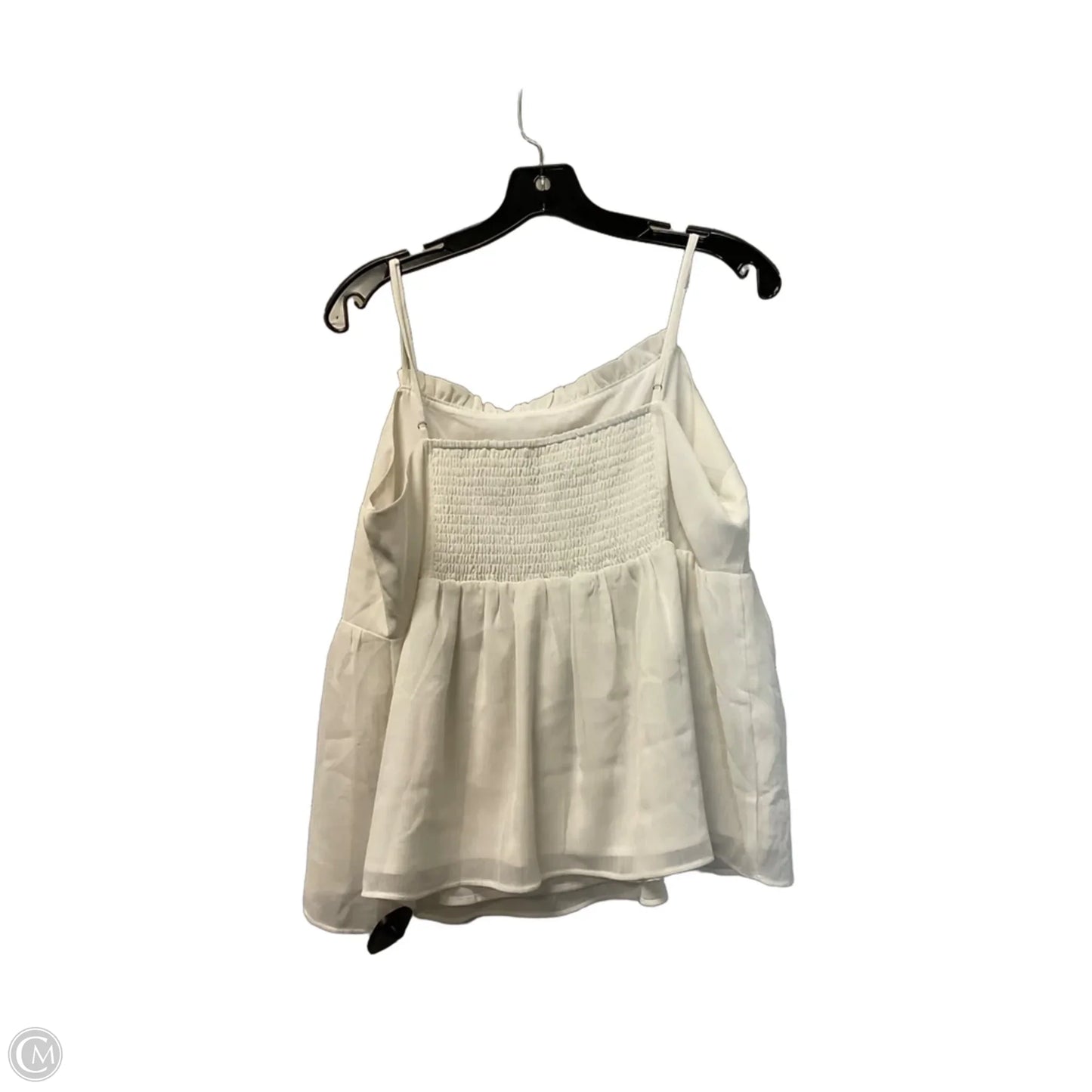 Top Sleeveless By Banana Republic In White, Size: L