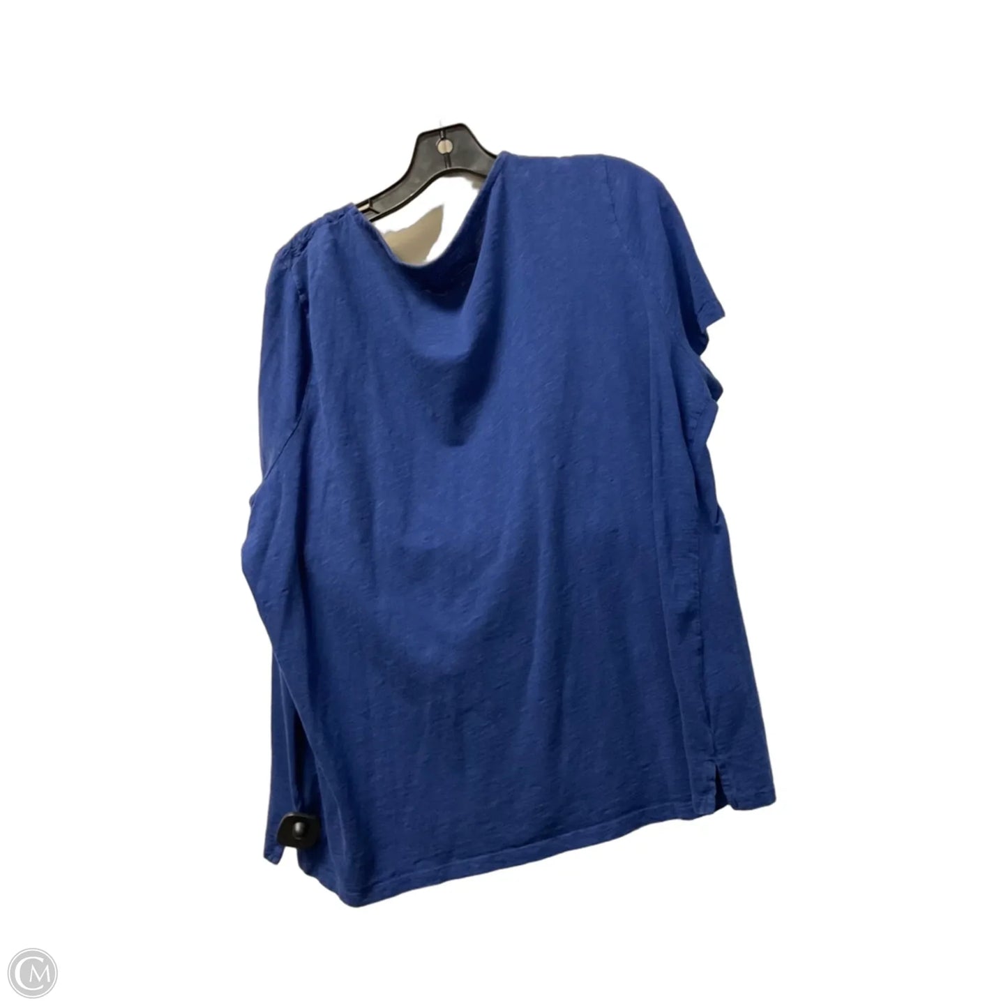 Top Short Sleeve By Talbots In Blue, Size: 2x