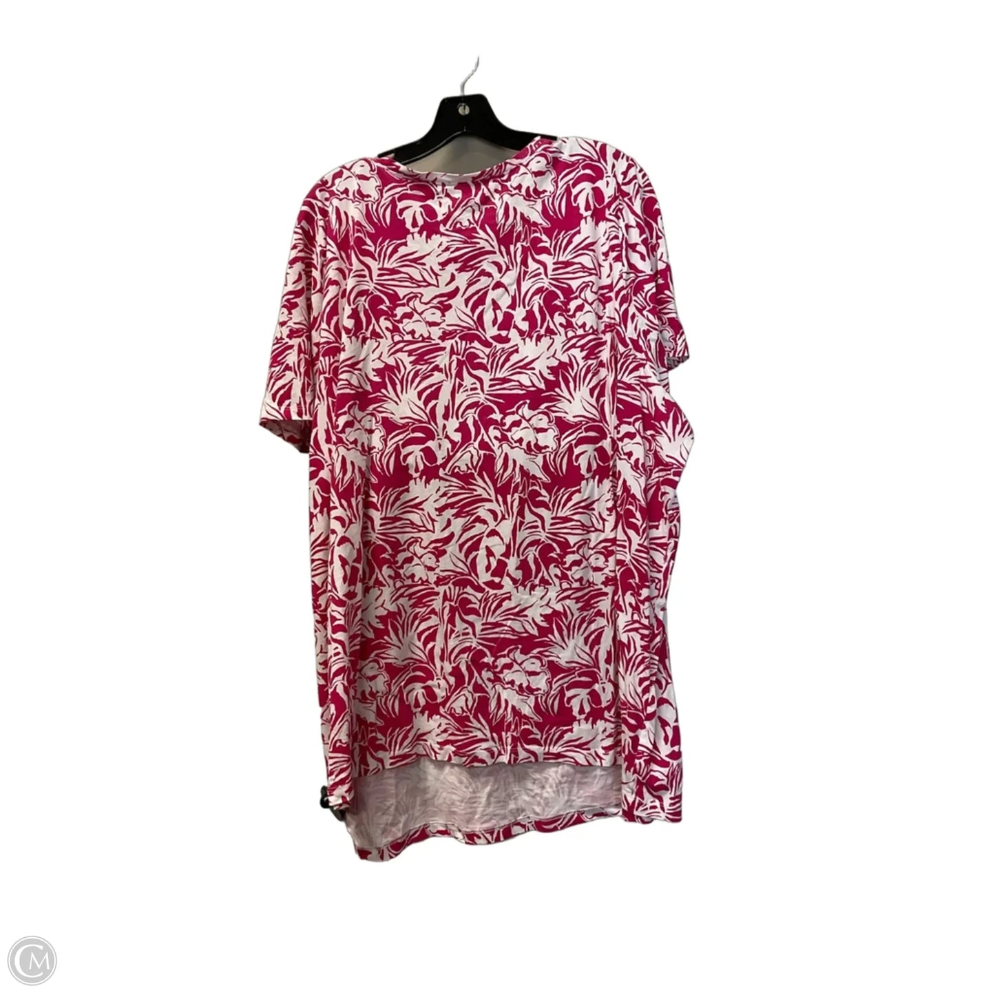Top Short Sleeve By Romans In Pink, Size: 3x