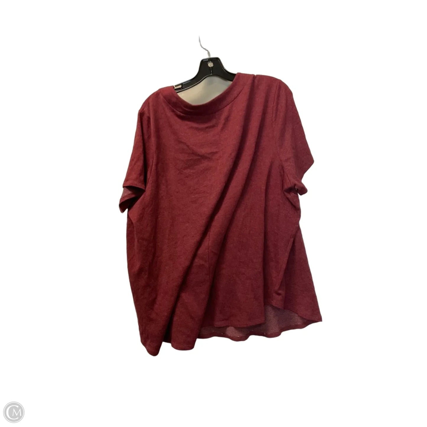 Top Short Sleeve By Lane Bryant In Red, Size: 3x
