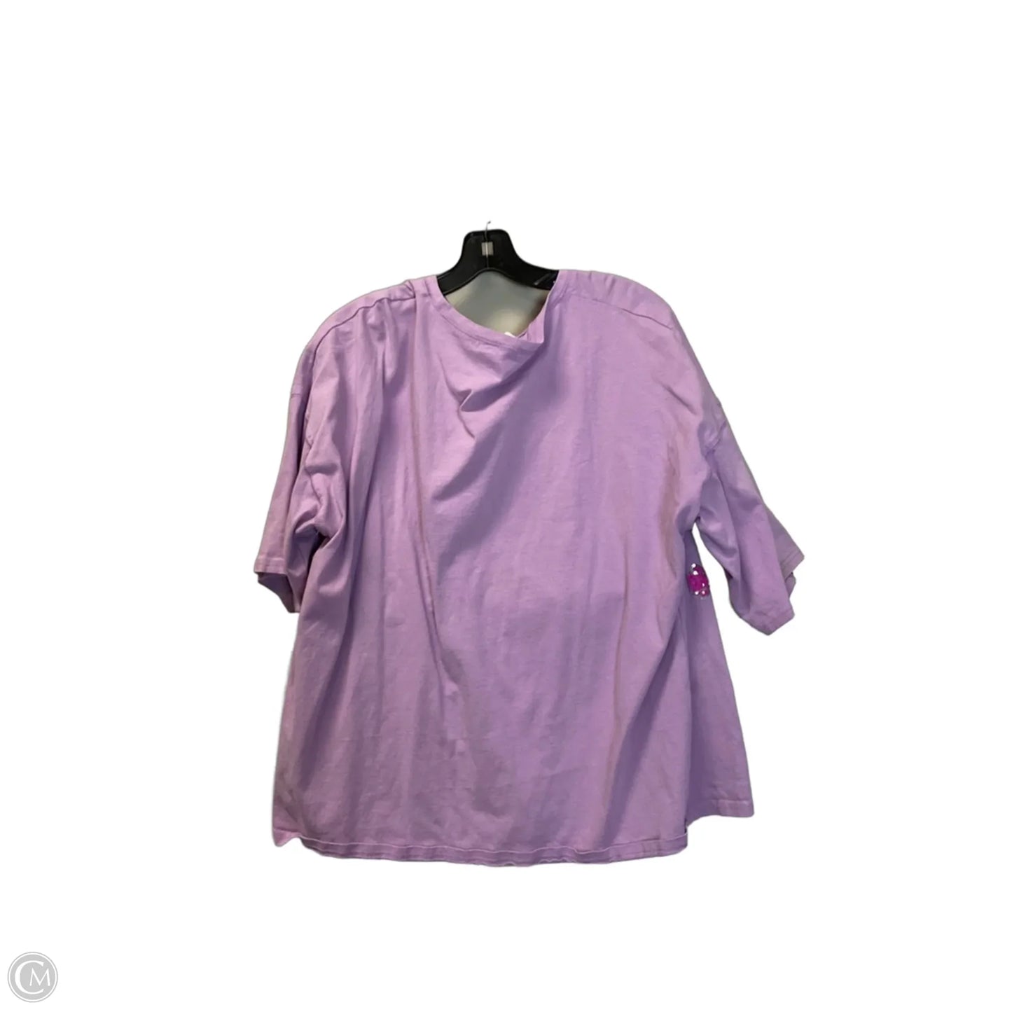 Top Short Sleeve By Peach Love Cream California In Purple, Size: L