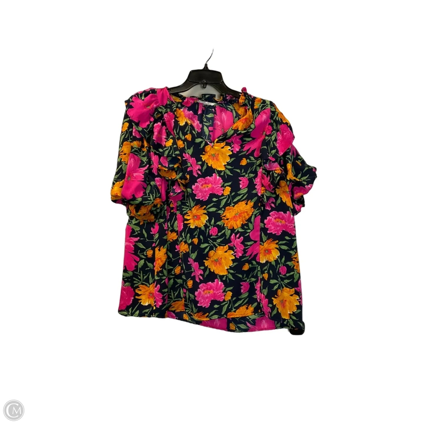 Top Short Sleeve By Entro In Floral Print, Size: M