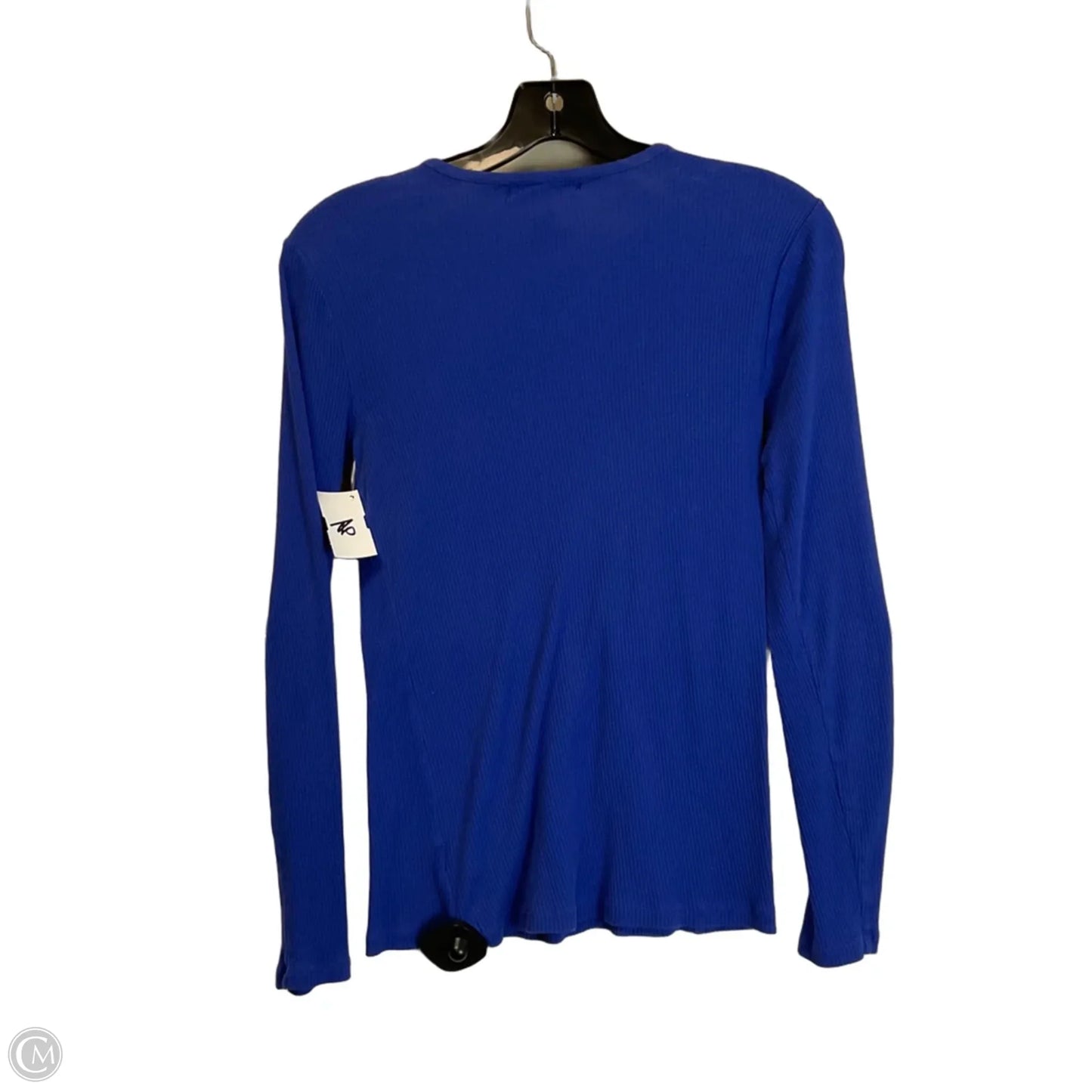 Top Long Sleeve Basic By Lauren By Ralph Lauren In Blue, Size: S