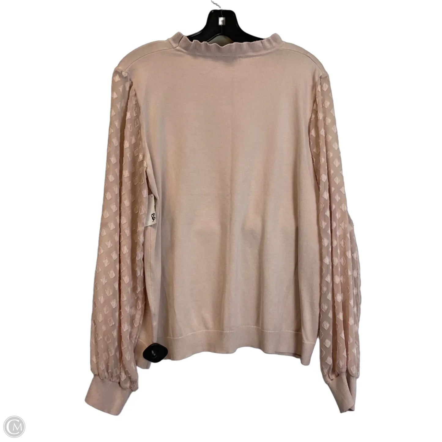 Top Long Sleeve By Adrianna Papell In Pink, Size: Xl