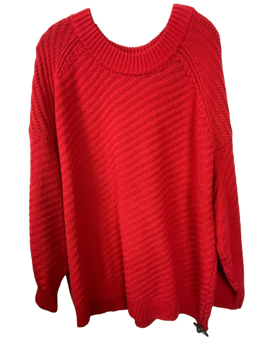 Sweater By Universal Thread In Red, Size: 2x