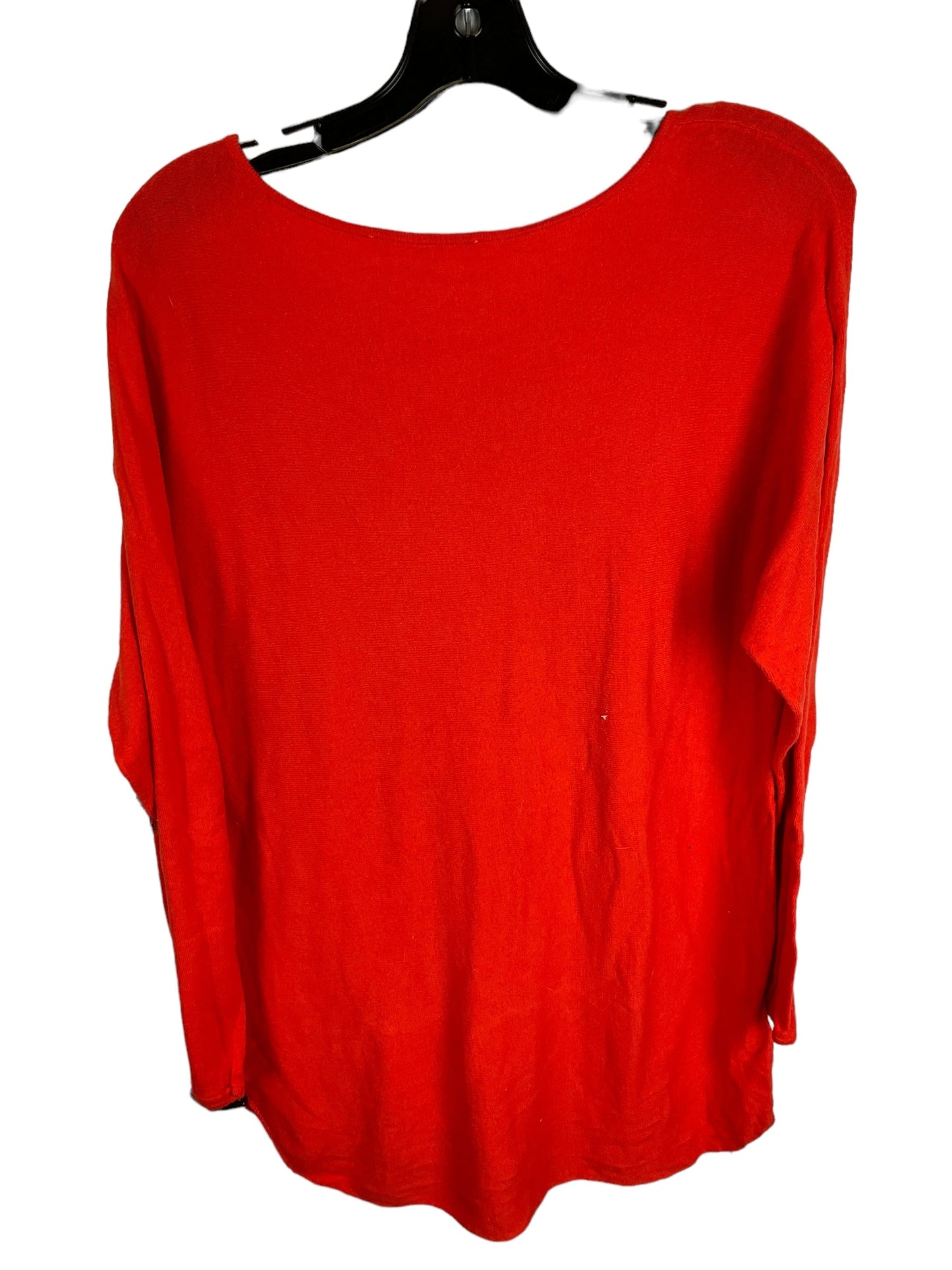 Top Long Sleeve By Michael By Michael Kors In Orange, Size: Xl