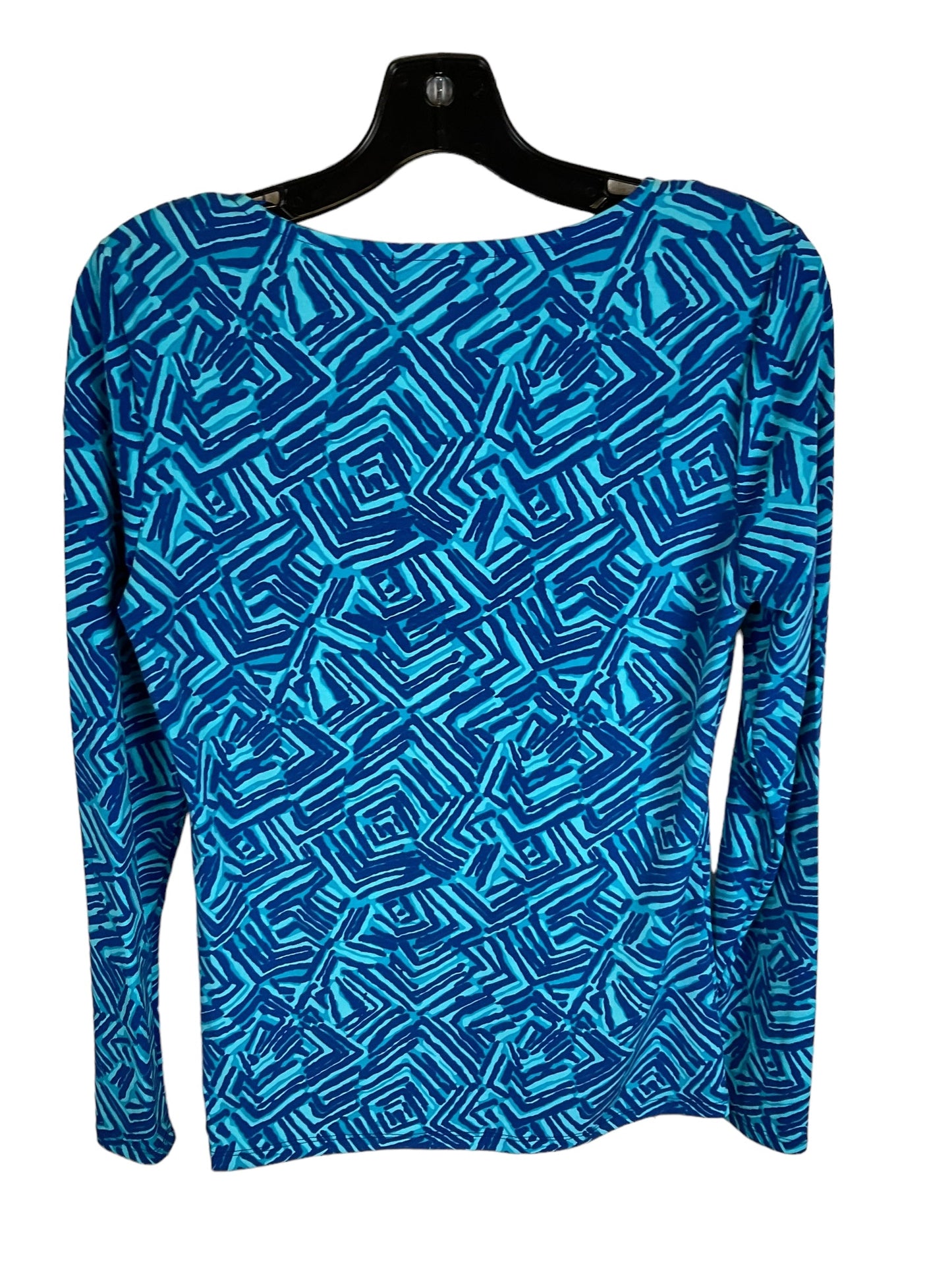 Top Long Sleeve By Michael By Michael Kors In Blue, Size: M